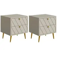Vente-unique Nachttisch Teoda Beige 45 cm