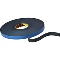 3M Doppelseitiges PE-Schaumstoff-Klebeband mit Acrylat-Klebstoff 9508B, Schwarz, 25 mm x 66 m, 0,8 mm