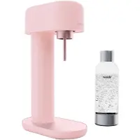 MySoda Ruby 2, Design- Wassersprudler (Pink) mit 1L Flasche