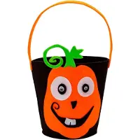 Widmann Kürbis Eimer Süsses oder Saures schwarz/orange