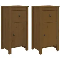 Helloshop26 - Buffet Sideboard Kommode Kleiderschrank Aufbewahrungsmöbel Organizer für Küche Wohnzimmer Lounge 2er-Set 40 x 35 x 80 02_0036888