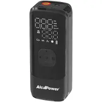 Alcapower - Tragbarer Mini-Auto- und Fahrradkompressor 150 PSI 3 in 1 - Kompressor, PowerBank und Taschenlampe