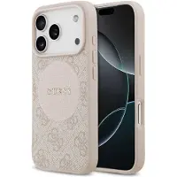 GUESS Etui 4G Kreis Classic Logo Magsafe Na Iphone 17 Pro - Różowe