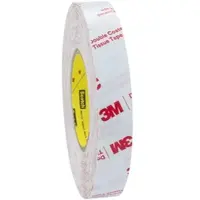 3M Doppelseitiges Klebeband mit Gewebe-Träger 56215, Transparent, 12 mm x 50 m, 0,15 mm