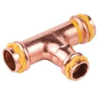 Buderus Logafix Kupfer Gas T-Stück reduziert i/i/i 22x15x22 V-Kontur