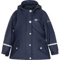 Schmuddelwedda Regenjacke aus recyceltem Material Mädchen Marine