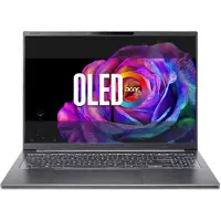 Acer Aspire 16 AI OLED, A16-I71M, Laptop/Ultrabook, 16" WUXGA OLED 1920x1200 60Hz, Intel Core Ultra 9 386H, 16GB RAM, 512GB SSD, Intel Graphics, Windows 11, Deutsch Keyboard, Grau