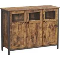 Mid.You Sideboard in Dunkelbraun, Schwarz ca. 100x75x35 cm