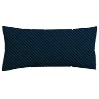 Schlafgut Kopfpolsterbezug Woven Satin Schwarz/Dunkelblau ca. 40x80cm