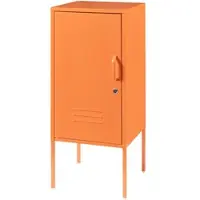 En.casa Nachtschrank Hausjärvi 82x35x35 cm Stahl Orange