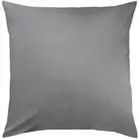TRAUMSCHLAF Uni Mako-Satin Kissenbezüge 50x50 cm | graphit - grau