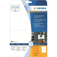 Herma Folienetiketten Special Nr. 9535, 210 x 148 mm, wetterfest, selbstklebend, permanent, weiß, 20 Stück