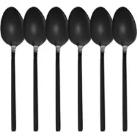 Gräwe Esslöffel Lissabon, 20,5 cm, Edelstahl 18/10, schwarz, 6 Stück