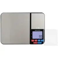 Eva Küchenwaage 2 Wiegeplattformen Edelstahl rostfrei 5kg 1g