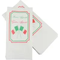Pack4Food24 1000 Tissue Servietten mit Motiv "Ich lerne Italienisch" 40x40cm 2-lagig 1/8 Falz