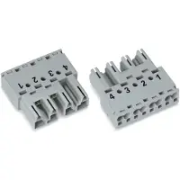 Wago 770-254 Stecker,4-polig,Kod. B,grau 770254 - 50 Stück
