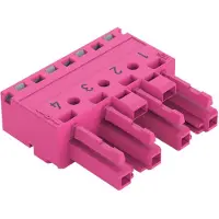 Wago 770-284 Buchse,4-polig,Kod. B,pink 770284 - 50 Stück