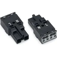 Wago 770-212 Stecker,2-polig,Kod. A,schwarz 770212 - 100 Stück