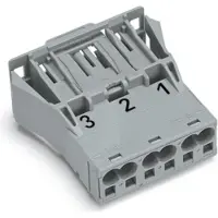 Wago 770-753 Snap-In-Stecker,3-polig,Kod. B,grau 770753 - 100 Stück