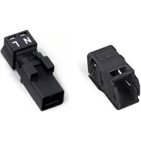 Wago 890-212/342-000 Stecker,mit Zugentlastungsgehäuse,2-polig,schwarz 890212342000 - 50 Stück