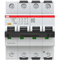 ABB S303P-C40NA Sicherungsautomat C-Char., 25 kA, 40A, 3+NA 2CDS383103R0404 S303PC40NA