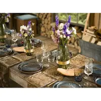 Cosy & Trendy Flacher Teller Quintana Amber 27,5 cm (4er-Set)