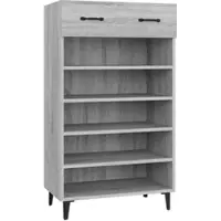 Helloshop26 - Schuhschrank Schuhaufbewahrung Möbel für Eingangsbereich/Flur/Wohnzimmer Sonoma Design 60 x 35 x 105 cm Holzwerkstoff 02_0022081