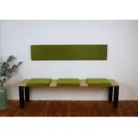 Lycce XXL Wandkissen Wandpolster mit Montage-Set, Samt FRESH, 1,5m