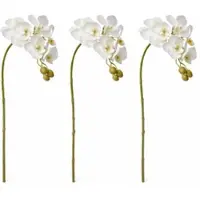 Layba Künstliche Orchideen Zweige Weiß, 3er Set