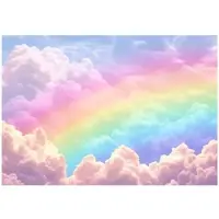 WALLARENA Fototapete Wolken in Rosa | Gr.: 250 x 175 cm
