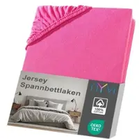 NYVI Jersey Spannbettlaken DreamScience für Matratzen bis 22 cm Höhe - Weich & Anschmiegsam, Rundumgummizug, Bügelfrei Farbe:pink;Größe:180x200 - 200x200 cm
