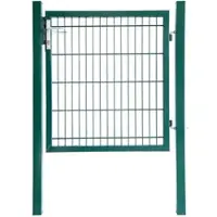 Aileenstore Gartentor Zauntor Einfahrtstor Stabmattenzaun Flügeltor Grün 1600 x 1000 mm