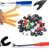 Rosfix Set Auto Befestigungsclips 500 Stk + Demontagewerkzeuge 6-tlg – Kunststoff Spreiznieten & Clipentferner | Karosserie, Motorraum