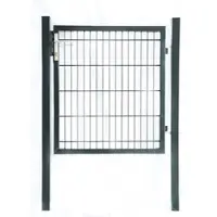 Aileenstore Gartentor Zauntor Einfahrtstor Stabmattenzaun Flügeltor Anthrazit Grau 1800 x 1000 mm