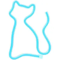 Forever Light Neon-LED Katze | Türkis