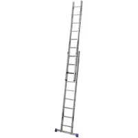 Krause zweitlg. Schiebeleiter, 2 x 12 Sprossen, TRBS 2121 2-konform, Trigon-Traverse