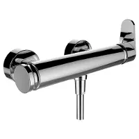 Laufen The New Classic Duschenmischer, Aufputz, Mengenregulierung, inklusive Handbrause und Brauseschlauch, HF900550100600