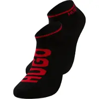 HUGO Dreierpack Sneakers-Socken mit Logos Grösse 39-42