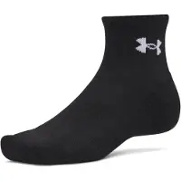 Under Armour Sportsocken "UA PERFORMANCE COTTON 3P QTR" Packung, 3 Paar tlg. für vielseitige Einsätze, mit strategischen Netzstoffeinsätzen