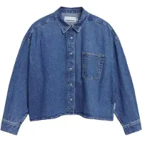 Armedangels NALAANI JEANSBLUSE | Bio-Baumwoll Mix - blau (M)