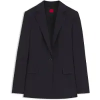 HUGO Regular-Fit Ein-Knopf-Blazer aus Stretch-Flanell Grösse 44