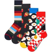 Happy socks 4er Pack Unisex Socken - Geschenkbox, Classics, gemischte Farben