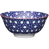 Kitchencraft Floral Geometric Print Ceramic Bowl Mehrfarbig