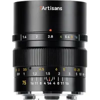 7artisans 75mm F/1.4 L-Mount Schwarz