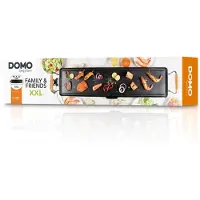 Domo DO8306TP, Arbeitsplatte, Schwarz, Druckgussaluminum, Drehregler, Oben links, 1800 W