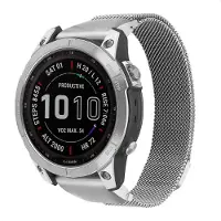 IMoshion QuickFit Milanese Armband - Garmin 22 mm Anschluss - Größe L/XL - Silber