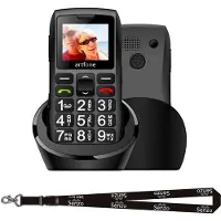 Artfone C1+4G – Seniorenhandy mit Notruftaste – GSM Mobiltelefon für Senioren – Großtastenhandy – Inklusive Umhängeband