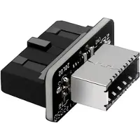 Graugear Adapterkabel 19-Pin auf 20-Pin USB 3.0 auf USB 3.1, schwarz