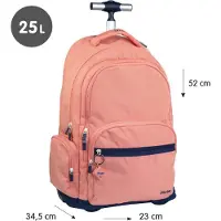 Milan 6 Zip Wheeled 1918 Series 25l Rucksack Mit Rollen