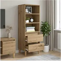 vidaXL Highboard Artisan-Eiche 40 x 36 x 110 cm Holzwerkstoff